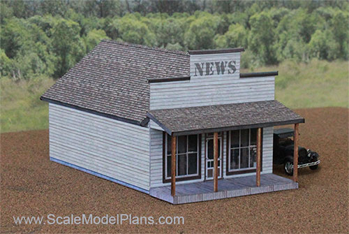 HO Scale Model Building cardstock model