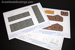 Printable cardstock train model