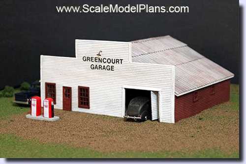 HO Scale garage structure